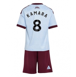 Fotbollsset Barn Aston Villa Boubacar Kamara #8 Tredje Tröja 2026-27 Mini-Kit Kortärmad (+ korta byxor)
