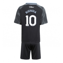 Fotbollsset Barn Aston Villa Emiliano Buendia #10 Bortatröja 2025-26 Mini-Kit Kortärmad (+ korta byxor)