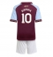 Fotbollsset Barn Aston Villa Emiliano Buendia #10 Hemmatröja 2025-26 Mini-Kit Kortärmad (+ korta byxor)