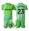 Fotbollsset Barn Aston Villa Emiliano Martinez #23 Målvakt Bortatröja 2025-26 Mini-Kit Kortärmad (+ korta byxor)