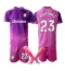Fotbollsset Barn Aston Villa Emiliano Martinez #23 Målvakt Tredje Tröja 2025-26 Mini-Kit Kortärmad (+ korta byxor)