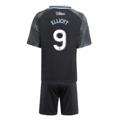 Fotbollsset Barn Aston Villa Harvey Elliott #9 Bortatröja 2025-26 Mini-Kit Kortärmad (+ korta byxor)