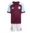 Fotbollsset Barn Aston Villa Harvey Elliott #9 Hemmatröja 2025-26 Mini-Kit Kortärmad (+ korta byxor)