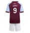 Fotbollsset Barn Aston Villa Harvey Elliott #9 Hemmatröja 2025-26 Mini-Kit Kortärmad (+ korta byxor)