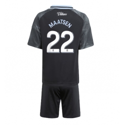 Fotbollsset Barn Aston Villa Ian Maatsen #22 Bortatröja 2025-26 Mini-Kit Kortärmad (+ korta byxor)