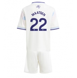 Fotbollsset Barn Aston Villa Ian Maatsen #22 Tredje Tröja 2025-26 Mini-Kit Kortärmad (+ korta byxor)