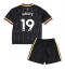Fotbollsset Barn Aston Villa Ibrahim Mbaye #19 Bortatröja 2026-27 Mini-Kit Kortärmad (+ korta byxor)