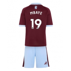 Fotbollsset Barn Aston Villa Ibrahim Mbaye #19 Hemmatröja 2026-27 Mini-Kit Kortärmad (+ korta byxor)
