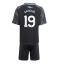 Fotbollsset Barn Aston Villa Jadon Sancho #19 Bortatröja 2025-26 Mini-Kit Kortärmad (+ korta byxor)