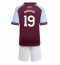 Fotbollsset Barn Aston Villa Jadon Sancho #19 Hemmatröja 2025-26 Mini-Kit Kortärmad (+ korta byxor)