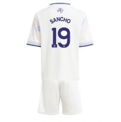 Fotbollsset Barn Aston Villa Jadon Sancho #19 Tredje Tröja 2025-26 Mini-Kit Kortärmad (+ korta byxor)