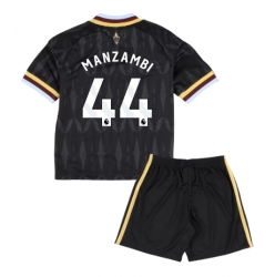 Fotbollsset Barn Aston Villa Johan Manzambi #44 Bortatröja 2026-27 Mini-Kit Kortärmad (+ korta byxor)