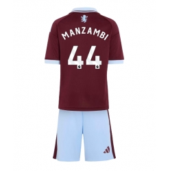 Fotbollsset Barn Aston Villa Johan Manzambi #44 Hemmatröja 2026-27 Mini-Kit Kortärmad (+ korta byxor)