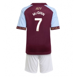 Fotbollsset Barn Aston Villa John McGinn #7 Hemmatröja 2025-26 Mini-Kit Kortärmad (+ korta byxor)