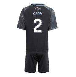 Fotbollsset Barn Aston Villa Matty Cash #2 Bortatröja 2025-26 Mini-Kit Kortärmad (+ korta byxor)