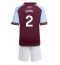 Fotbollsset Barn Aston Villa Matty Cash #2 Hemmatröja 2025-26 Mini-Kit Kortärmad (+ korta byxor)