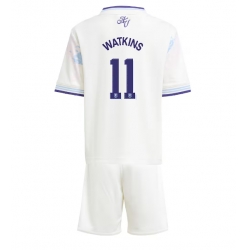 Fotbollsset Barn Aston Villa Ollie Watkins #11 Tredje Tröja 2025-26 Mini-Kit Kortärmad (+ korta byxor)