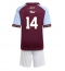 Fotbollsset Barn Aston Villa Pau Torres #14 Hemmatröja 2025-26 Mini-Kit Kortärmad (+ korta byxor)