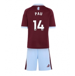 Fotbollsset Barn Aston Villa Pau Torres #14 Hemmatröja 2026-27 Mini-Kit Kortärmad (+ korta byxor)