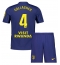 Fotbollsset Barn Atletico Madrid Conor Gallagher #4 Bortatröja 2025-26 Mini-Kit Kortärmad (+ korta byxor)