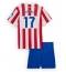 Fotbollsset Barn Atletico Madrid David Hancko #17 Hemmatröja 2025-26 Mini-Kit Kortärmad (+ korta byxor)
