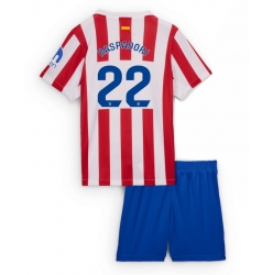 Fotbollsset Barn Atletico Madrid Giacomo Raspadori #22 Hemmatröja 2025-26 Mini-Kit Kortärmad (+ korta byxor)