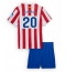 Fotbollsset Barn Atletico Madrid Giuliano Simeone #20 Hemmatröja 2025-26 Mini-Kit Kortärmad (+ korta byxor)