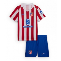 Fotbollsset Barn Atletico Madrid Hemmatröja 2025-26 Mini-Kit Kortärmad (+ korta byxor)