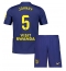 Fotbollsset Barn Atletico Madrid Johnny Cardoso #5 Bortatröja 2025-26 Mini-Kit Kortärmad (+ korta byxor)