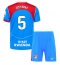 Fotbollsset Barn Atletico Madrid Johnny Cardoso #5 Tredje Tröja 2025-26 Mini-Kit Kortärmad (+ korta byxor)