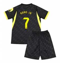 Fotbollsset Barn Atletico Madrid Lee Kang-in #7 Bortatröja 2026-27 Mini-Kit Kortärmad (+ korta byxor)