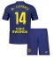 Fotbollsset Barn Atletico Madrid Marcos Llorente #14 Bortatröja 2025-26 Mini-Kit Kortärmad (+ korta byxor)
