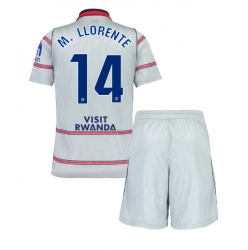 Fotbollsset Barn Atletico Madrid Marcos Llorente #14 Tredje Tröja 2026-27 Mini-Kit Kortärmad (+ korta byxor)