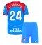 Fotbollsset Barn Atletico Madrid Robin Le Normand #24 Tredje Tröja 2025-26 Mini-Kit Kortärmad (+ korta byxor)