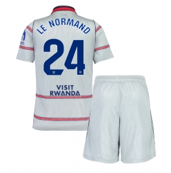 Fotbollsset Barn Atletico Madrid Robin Le Normand #24 Tredje Tröja 2026-27 Mini-Kit Kortärmad (+ korta byxor)