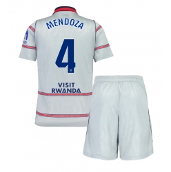 Fotbollsset Barn Atletico Madrid Rodrigo Mendoza #4 Tredje Tröja 2026-27 Mini-Kit Kortärmad (+ korta byxor)