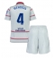 Fotbollsset Barn Atletico Madrid Rodrigo Mendoza #4 Tredje Tröja 2026-27 Mini-Kit Kortärmad (+ korta byxor)