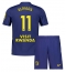 Fotbollsset Barn Atletico Madrid Thiago Almada #11 Bortatröja 2025-26 Mini-Kit Kortärmad (+ korta byxor)