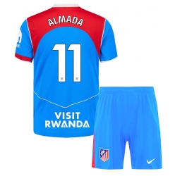 Fotbollsset Barn Atletico Madrid Thiago Almada #11 Tredje Tröja 2025-26 Mini-Kit Kortärmad (+ korta byxor)