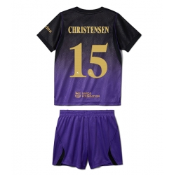 Fotbollsset Barn Barcelona Andreas Christensen #15 Bortatröja 2026-27 Mini-Kit Kortärmad (+ korta byxor)