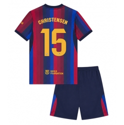 Fotbollsset Barn Barcelona Andreas Christensen #15 Hemmatröja 2026-27 Mini-Kit Kortärmad (+ korta byxor)