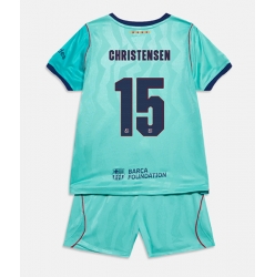 Fotbollsset Barn Barcelona Andreas Christensen #15 Tredje Tröja 2026-27 Mini-Kit Kortärmad (+ korta byxor)