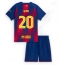 Fotbollsset Barn Barcelona Dani Olmo #20 Hemmatröja 2025-26 Mini-Kit Kortärmad (+ korta byxor)