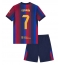 Fotbollsset Barn Barcelona Fermin Lopez #7 Hemmatröja 2026-27 Mini-Kit Kortärmad (+ korta byxor)