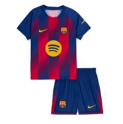 Fotbollsset Barn Barcelona Hemmatröja 2025-26 Mini-Kit Kortärmad (+ korta byxor)