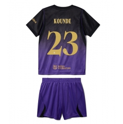 Fotbollsset Barn Barcelona Jules Kounde #23 Bortatröja 2026-27 Mini-Kit Kortärmad (+ korta byxor)