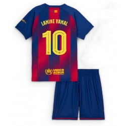 Fotbollsset Barn Barcelona Lamine Yamal #10 Hemmatröja 2025-26 Mini-Kit Kortärmad (+ korta byxor)