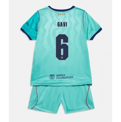 Fotbollsset Barn Barcelona Paez Gavi #6 Tredje Tröja 2026-27 Mini-Kit Kortärmad (+ korta byxor)