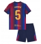 Fotbollsset Barn Barcelona Pau Cubarsi #5 Hemmatröja 2026-27 Mini-Kit Kortärmad (+ korta byxor)