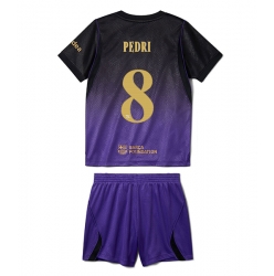 Fotbollsset Barn Barcelona Pedri Gonzalez #8 Bortatröja 2026-27 Mini-Kit Kortärmad (+ korta byxor)
